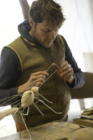 Marc Georgeault dans sont atelier de sculpture au Château des pères // crédit photo Martin Boudier Marc Georgeault dans sont atelier de sculpture au Château des pères // crédit photo Martin Boudier