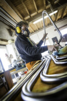 Marc Georgeault dans sont atelier de sculpture au Château des pères // crédit photo Martin Boudier Marc Georgeault dans sont atelier de sculpture au Château des pères // crédit photo Martin Boudier